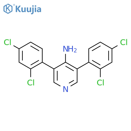 4-Amino-3,5-bis(2,4-dichlorophenyl)pyridine structure