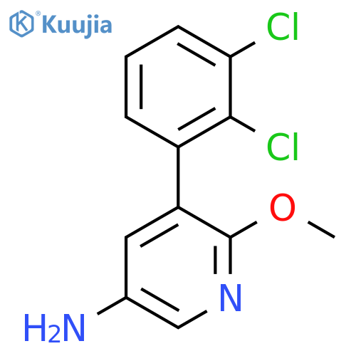 5-Amino-3-(2,3-dichlorophenyl)-2-methoxypyridine structure