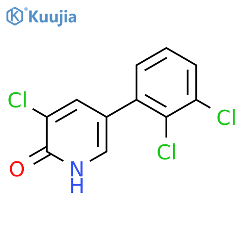 3-Chloro-5-(2,3-dichlorophenyl)-2-hydroxypyridine structure