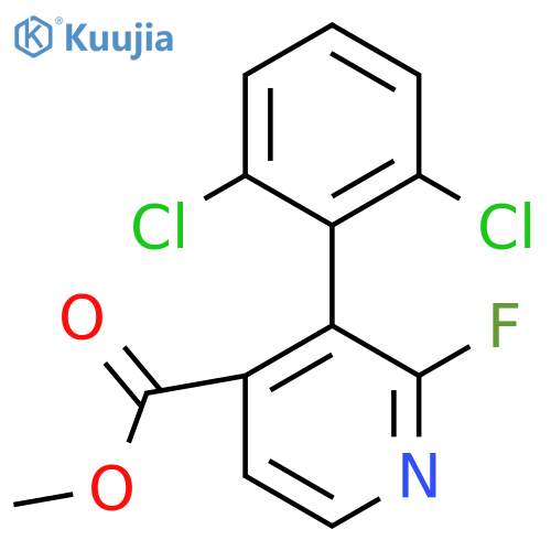 Methyl 3-(2,6-dichlorophenyl)-2-fluoroisonicotinate structure