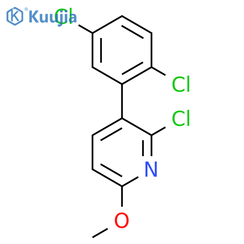 2-Chloro-3-(2,5-dichlorophenyl)-6-methoxypyridine structure