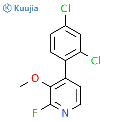 4-(2,4-Dichlorophenyl)-2-fluoro-3-methoxypyridine structure