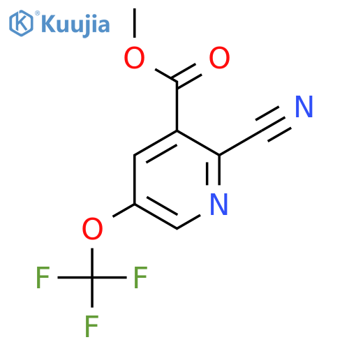 Methyl 2-cyano-5-(trifluoromethoxy)pyridine-3-carboxylate structure