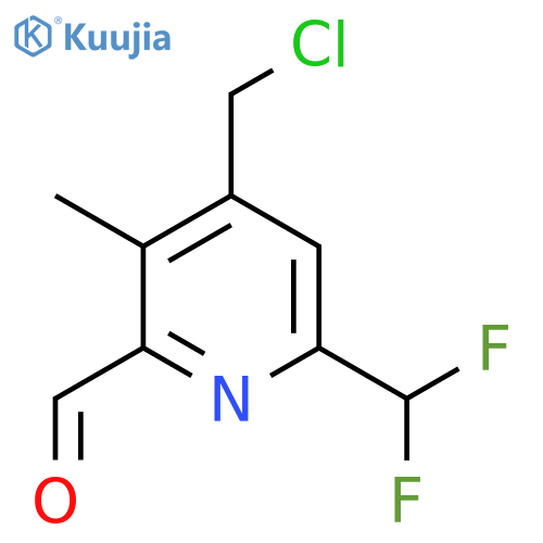 4-(Chloromethyl)-6-(difluoromethyl)-3-methylpyridine-2-carboxaldehyde structure