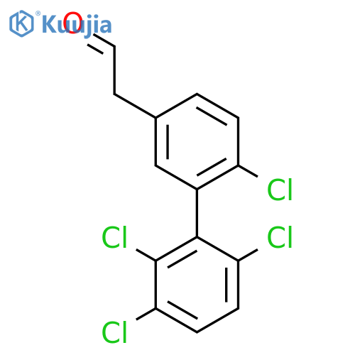 6,2',3',6'-Tetrachlorobiphenyl-3-ethanone structure