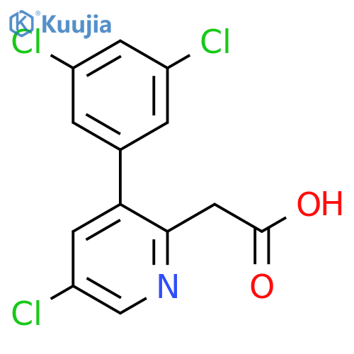 5-Chloro-3-(3,5-dichlorophenyl)pyridine-2-acetic acid structure