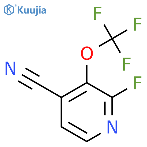 4-Cyano-2-fluoro-3-(trifluoromethoxy)pyridine structure
