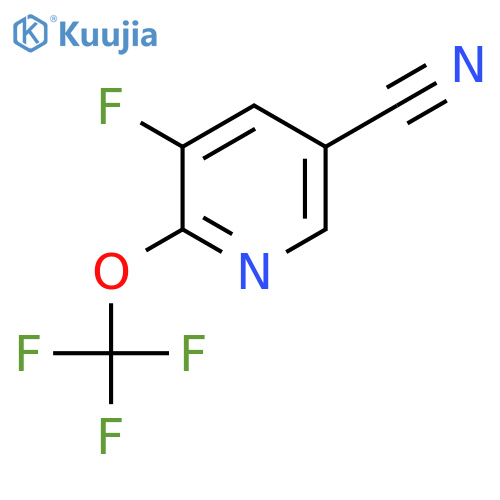 5-Cyano-3-fluoro-2-(trifluoromethoxy)pyridine structure