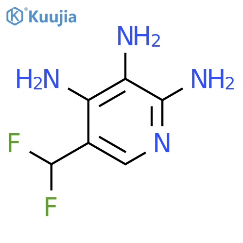 5-(Difluoromethyl)-2,3,4-triaminopyridine structure