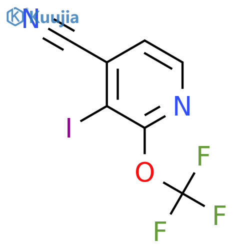 4-Cyano-3-iodo-2-(trifluoromethoxy)pyridine structure