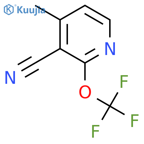 3-Cyano-4-methyl-2-(trifluoromethoxy)pyridine structure