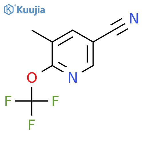 5-Cyano-3-methyl-2-(trifluoromethoxy)pyridine structure