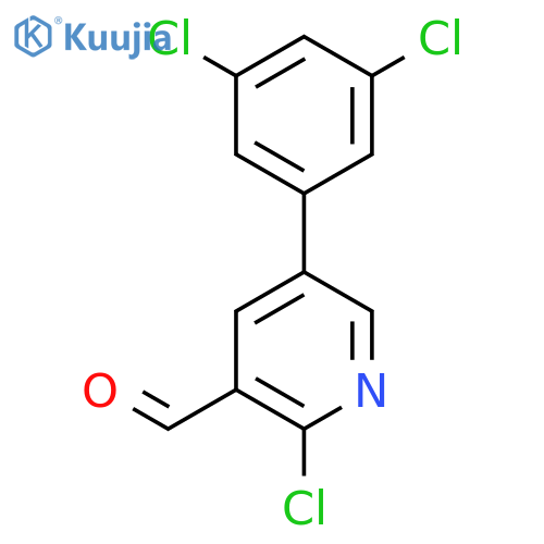 2-Chloro-5-(3,5-dichlorophenyl)nicotinaldehyde structure