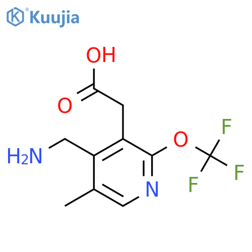 4-(Aminomethyl)-5-methyl-2-(trifluoromethoxy)pyridine-3-acetic acid structure