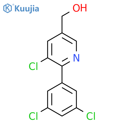 3-Chloro-2-(3,5-dichlorophenyl)pyridine-5-methanol structure