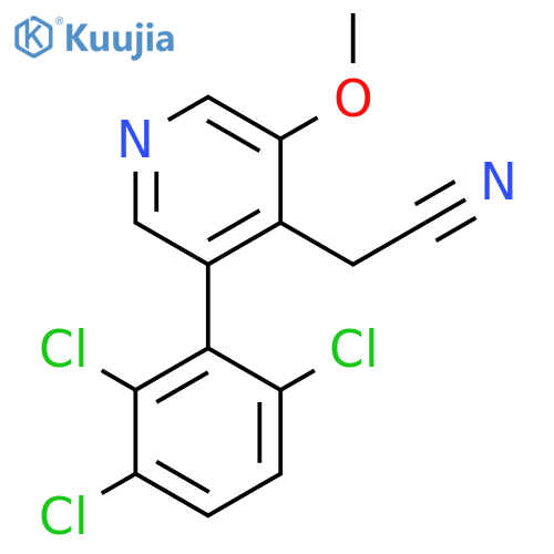 3-Methoxy-5-(2,3,6-trichlorophenyl)pyridine-4-acetonitrile structure
