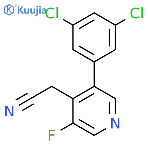 3-(3,5-Dichlorophenyl)-5-fluoropyridine-4-acetonitrile structure