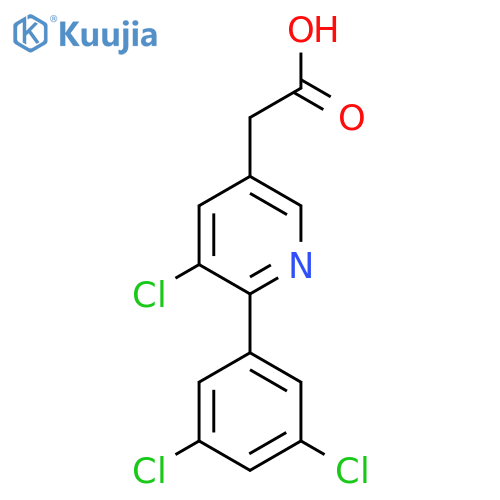 3-Chloro-2-(3,5-dichlorophenyl)pyridine-5-acetic acid structure