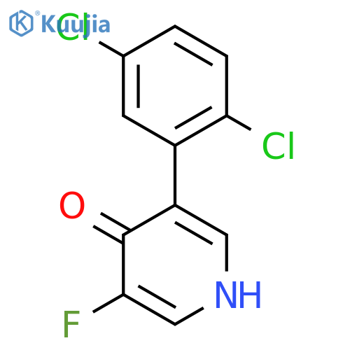 3-(2,5-Dichlorophenyl)-5-fluoro-4-hydroxypyridine structure
