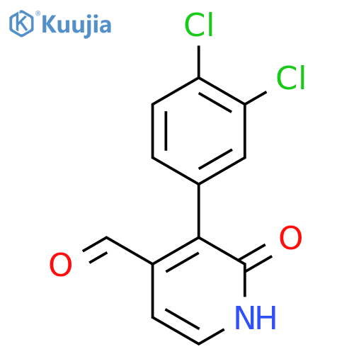 3-(3,4-Dichlorophenyl)-2-hydroxyisonicotinaldehyde structure