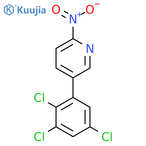 2-Nitro-5-(2,3,5-trichlorophenyl)pyridine structure