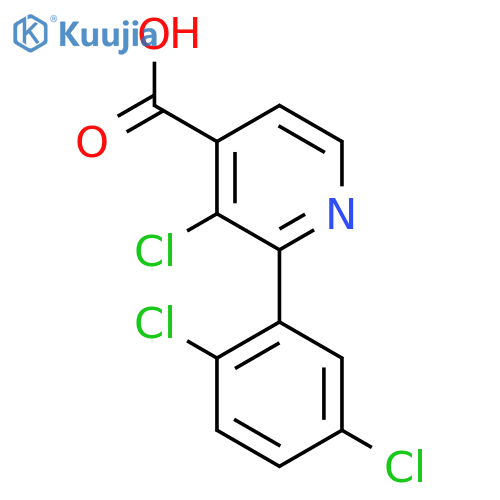 3-Chloro-2-(2,5-dichlorophenyl)isonicotinic acid structure