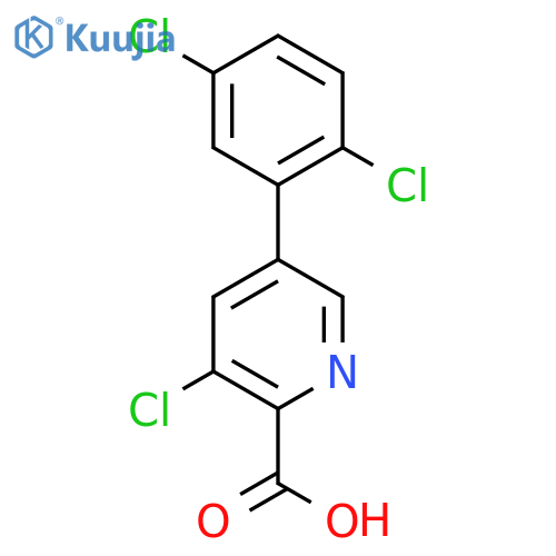 3-Chloro-5-(2,5-dichlorophenyl)picolinic acid structure