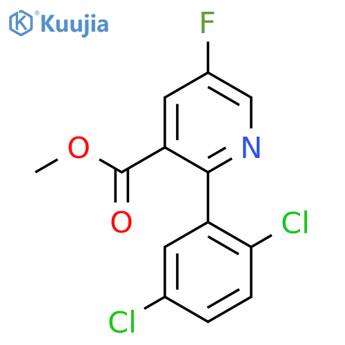 Methyl 2-(2,5-dichlorophenyl)-5-fluoronicotinate structure