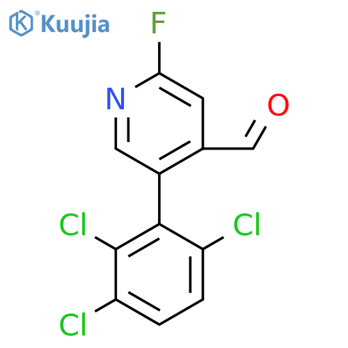 2-Fluoro-5-(2,3,6-trichlorophenyl)isonicotinaldehyde structure