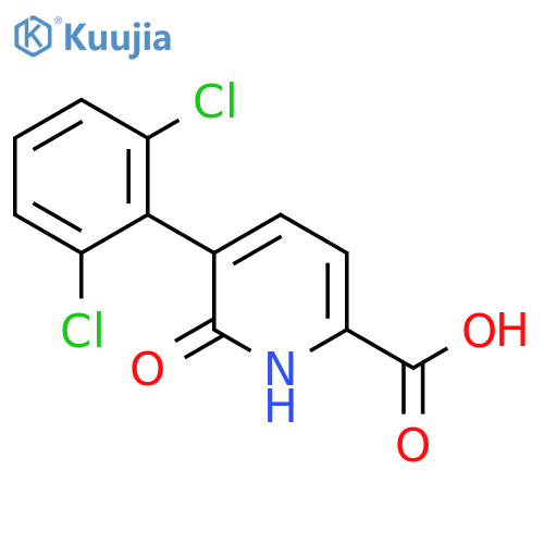 5-(2,6-Dichlorophenyl)-6-hydroxypicolinic acid structure