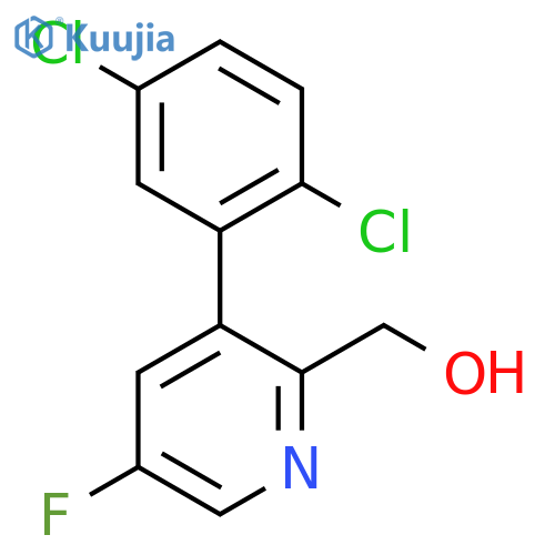 3-(2,5-Dichlorophenyl)-5-fluoropyridine-2-methanol structure