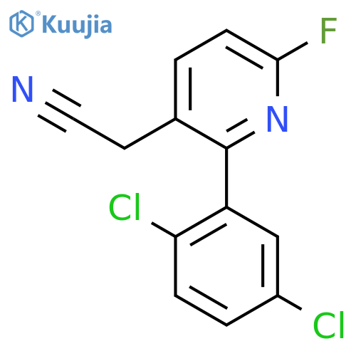 2-(2,5-Dichlorophenyl)-6-fluoropyridine-3-acetonitrile structure