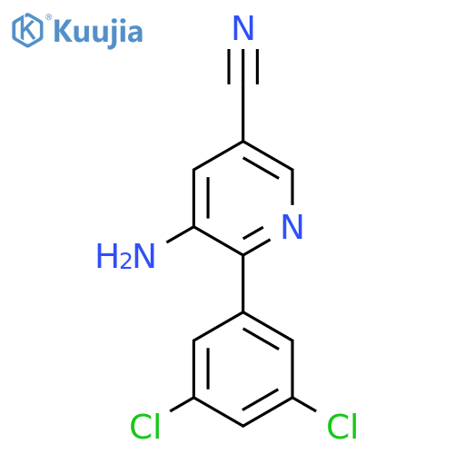 5-Amino-6-(3,5-dichlorophenyl)nicotinonitrile structure