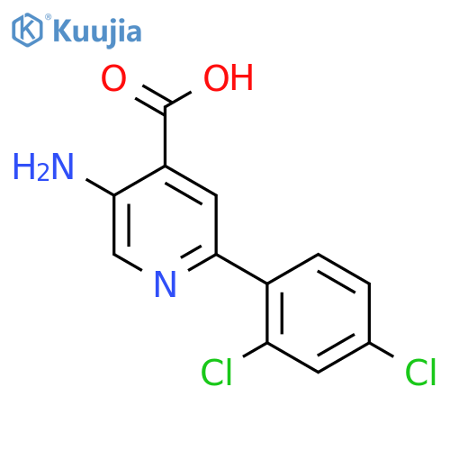 5-Amino-2-(2,4-dichlorophenyl)isonicotinic acid structure