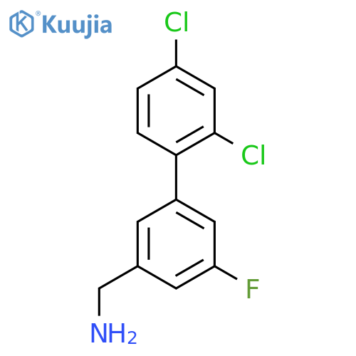 C-(2',4'-Dichloro-5-fluoro-biphenyl-3-yl)-methylamine structure