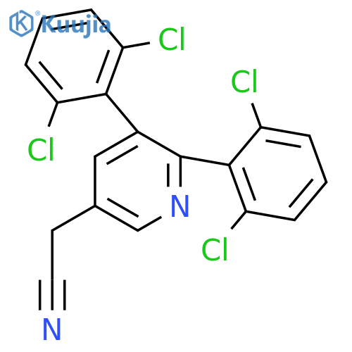 3,2-Bis(2,6-dichlorophenyl)pyridine-5-acetonitrile structure
