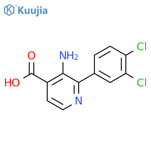 3-Amino-2-(3,4-dichlorophenyl)isonicotinic acid structure