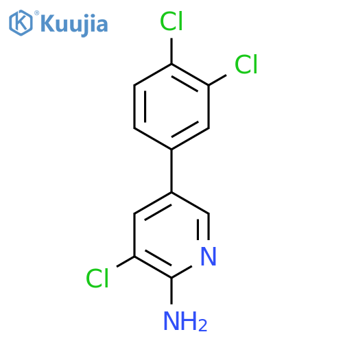 2-Amino-3-chloro-5-(3,4-dichlorophenyl)pyridine structure