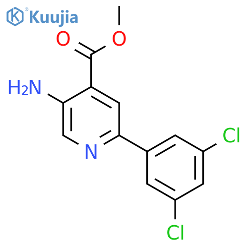 Methyl 5-amino-2-(3,5-dichlorophenyl)isonicotinate structure