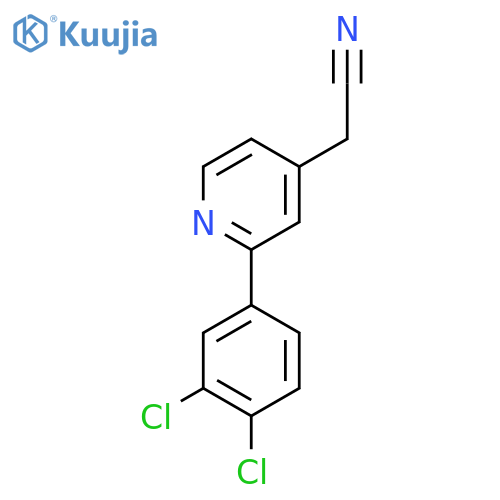 2-(3,4-Dichlorophenyl)pyridine-4-acetonitrile structure