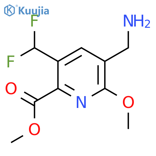 Methyl 3-(aminomethyl)-5-(difluoromethyl)-2-methoxypyridine-6-carboxylate structure