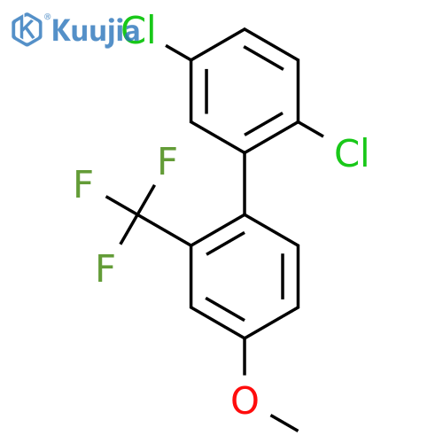 2,5-Dichloro-4'-methoxy-2'-trifluoromethyl-biphenyl structure