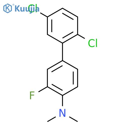 Dimethyl-(2',5'-dichloro-3-fluoro-biphenyl-4-yl)-amine structure
