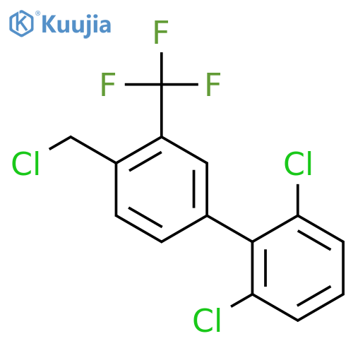 4'-Chloromethyl-2,6-dichloro-3'-trifluoromethyl-biphenyl structure