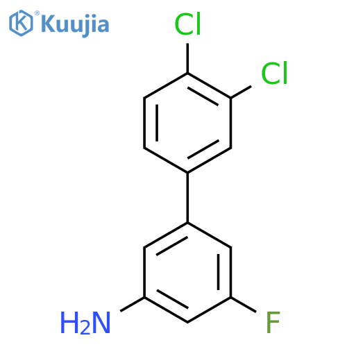 3-(3,4-Dichlorophenyl)-5-fluoroaniline structure