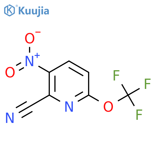 2-Cyano-3-nitro-6-(trifluoromethoxy)pyridine structure