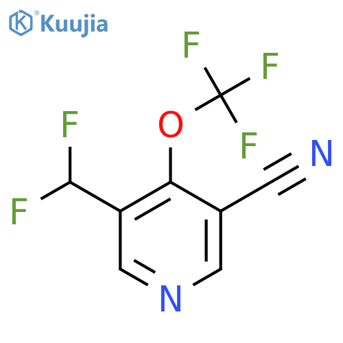 3-Cyano-5-(difluoromethyl)-4-(trifluoromethoxy)pyridine structure