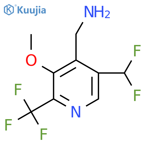 4-(Aminomethyl)-5-(difluoromethyl)-3-methoxy-2-(trifluoromethyl)pyridine structure