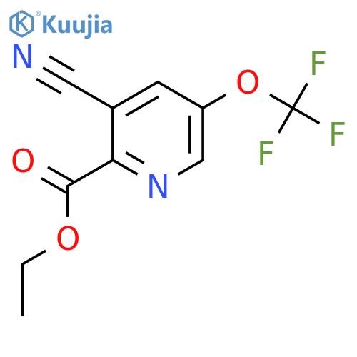 Ethyl 3-cyano-5-(trifluoromethoxy)pyridine-2-carboxylate structure
