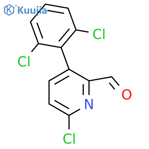 6-Chloro-3-(2,6-dichlorophenyl)picolinaldehyde structure